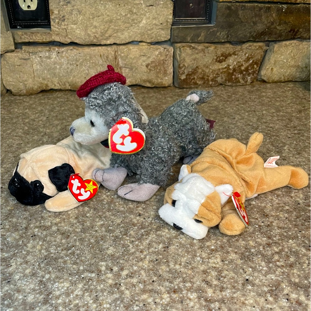Ty plush lot of 3 dogs 🐶 normal size